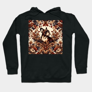 French Bulldog inspired by William Morris Hoodie
